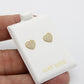 Offer $159.99 Heart Earrings Cz Stones Yellow Gold