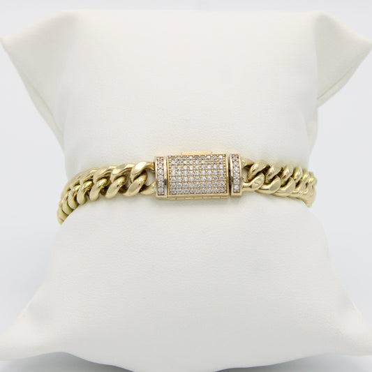 Offer $1,950 Miami Cuban Bracelet Yellow Gold