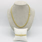 14K Miami Cuban Chain with Miami Cuban Bracelet Yellow Gold