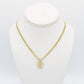 14K Butterfly Pendant with Miami Cuban Chain  Yellow Gold