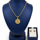 Rope Chain + Circular Virgin Mary Medal FREE