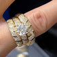 14K Trio Wedding Cz Stones Yellow Yellow