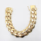 14K Semi Solid Cuban Bracelet Yellow Gold