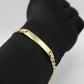 14K Name Plate Semi-Solid Cuban Classic Bracelet Two Tones