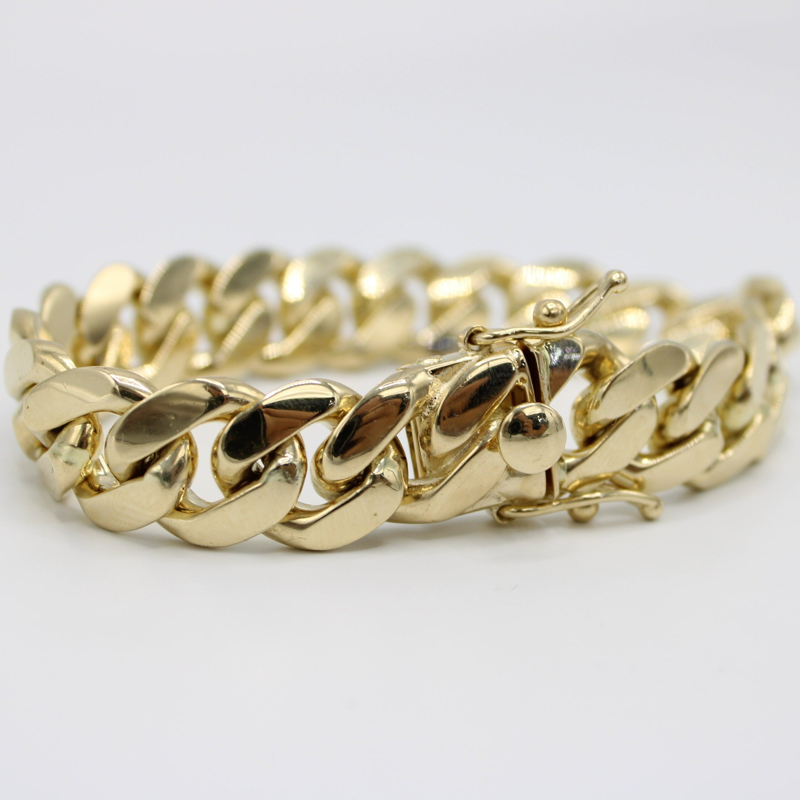 12mm Iced Cuban Link Bracelet - Gold – Cernucci