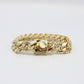 14K Solid BMX Cuban Bracelet \\14.5mm\\ Yellow Gold