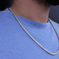 14K Moon Ice Chain \\ 3.7 mm - 24” \\