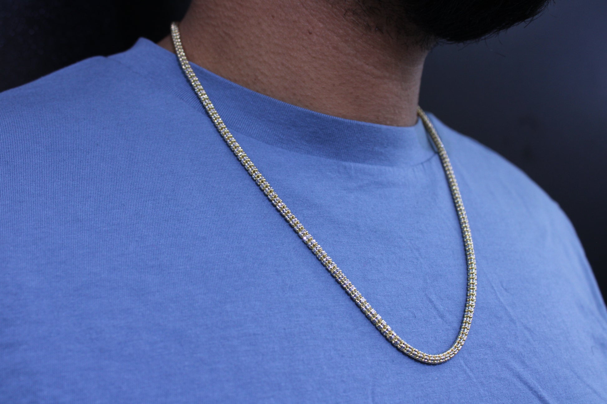 14K Moon Ice Chain Yellow Gold \\ mm 24 \\ – Alex Diamond