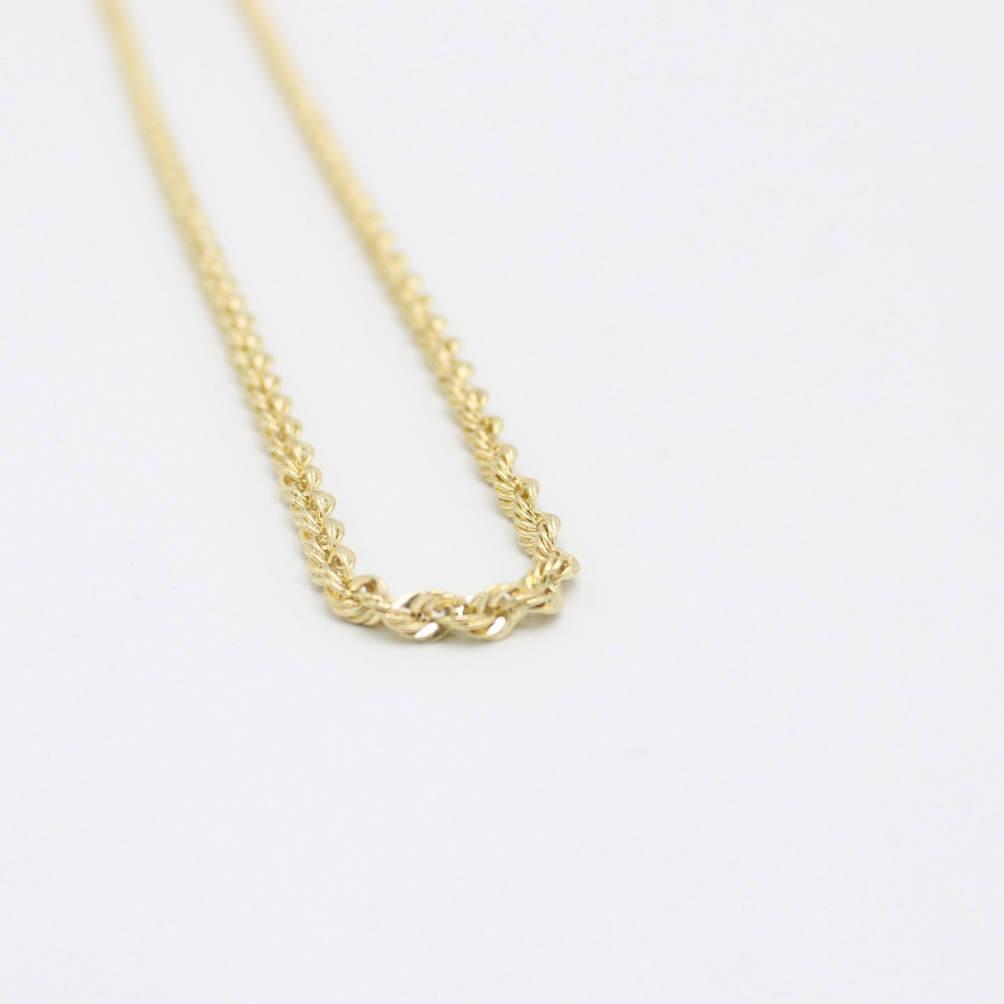 14K Hollow Rope Chain \\ 3.7 mm - 20” \\