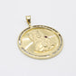 14K Santa Barbara Cz Stones Pendant Yellow Gold