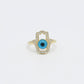 14K Hamsa Women's Gold Ring