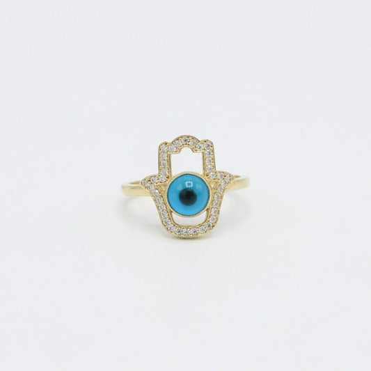 14K Hamsa Women's Gold Ring