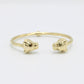 14K Panther Bangle Yellow Gold