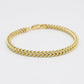 14K Franco Bracelet two Tones Yellow Gold