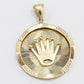 14K Crown Cz Stones Yellow Gold