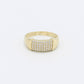 14K Fancy Women's Ring Cz Stones Yellow Gold