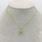 14K Anchor Pendant with Solid Cuban Chain (16 ")