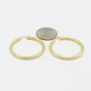 14K Fancy Women's Hoops Yellow Gold