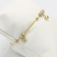 14K Bangle with Charms Yellow Gold