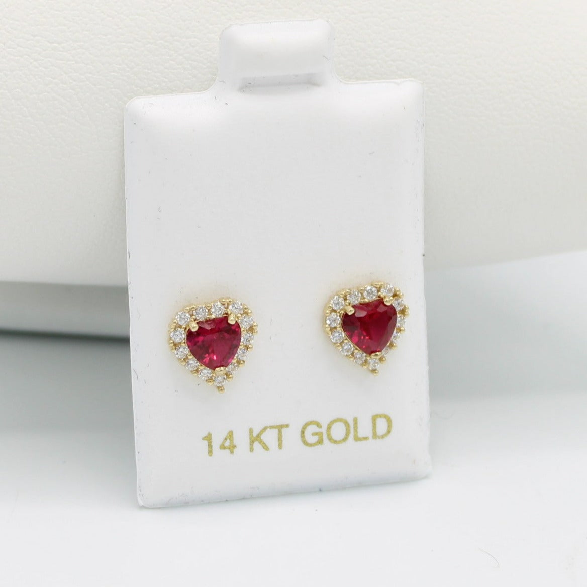 10k White Gold Stud Earrings – Children Earrings by Lovearing