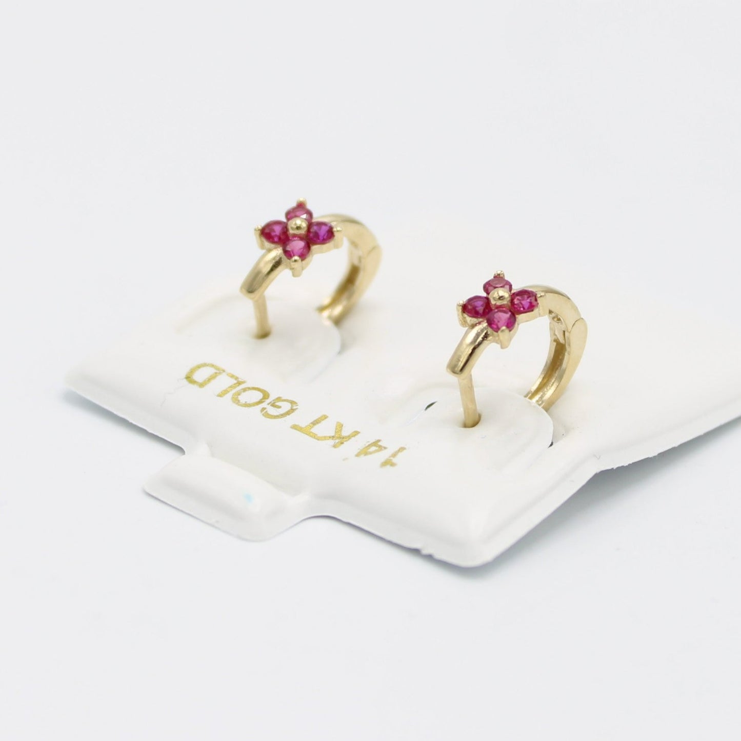 14K Baby Girl Hoops🌸 Yellow Gold