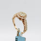 14K VS Diamond Women's Ring Rose Gold
