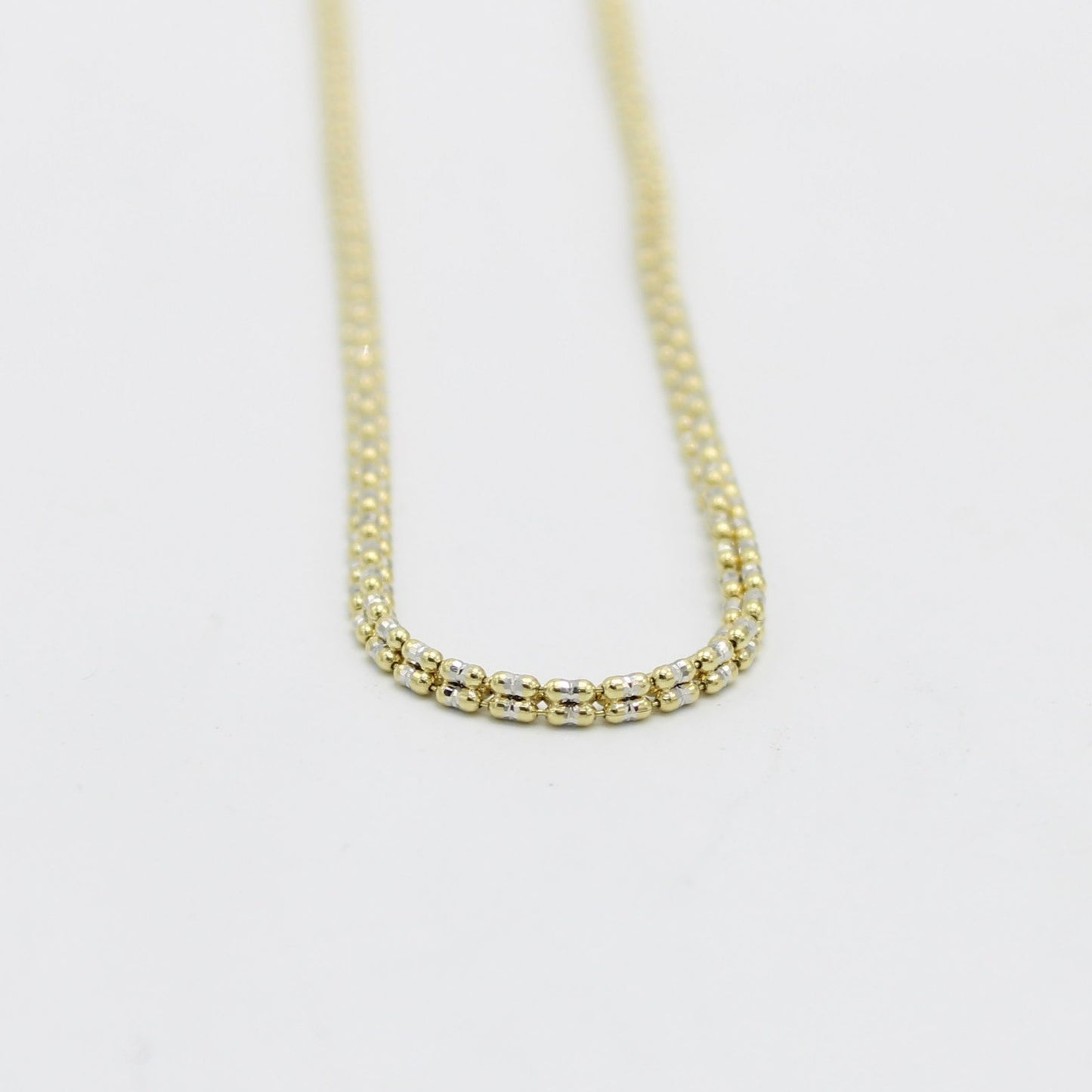 14K Moon Ice Chain Yellow Gold  \\ 2.5mm - 24 \\