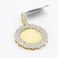 14K VS Diamond Picture Pendant Yellow Gold