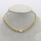 14K Semi-Solid Choker Cuban Link Cz at Lock  \\ 8.5mm - 18” \\