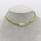14K Hollow Ittallo Choker Cz at Lock  \\ 9mm - 16” \\