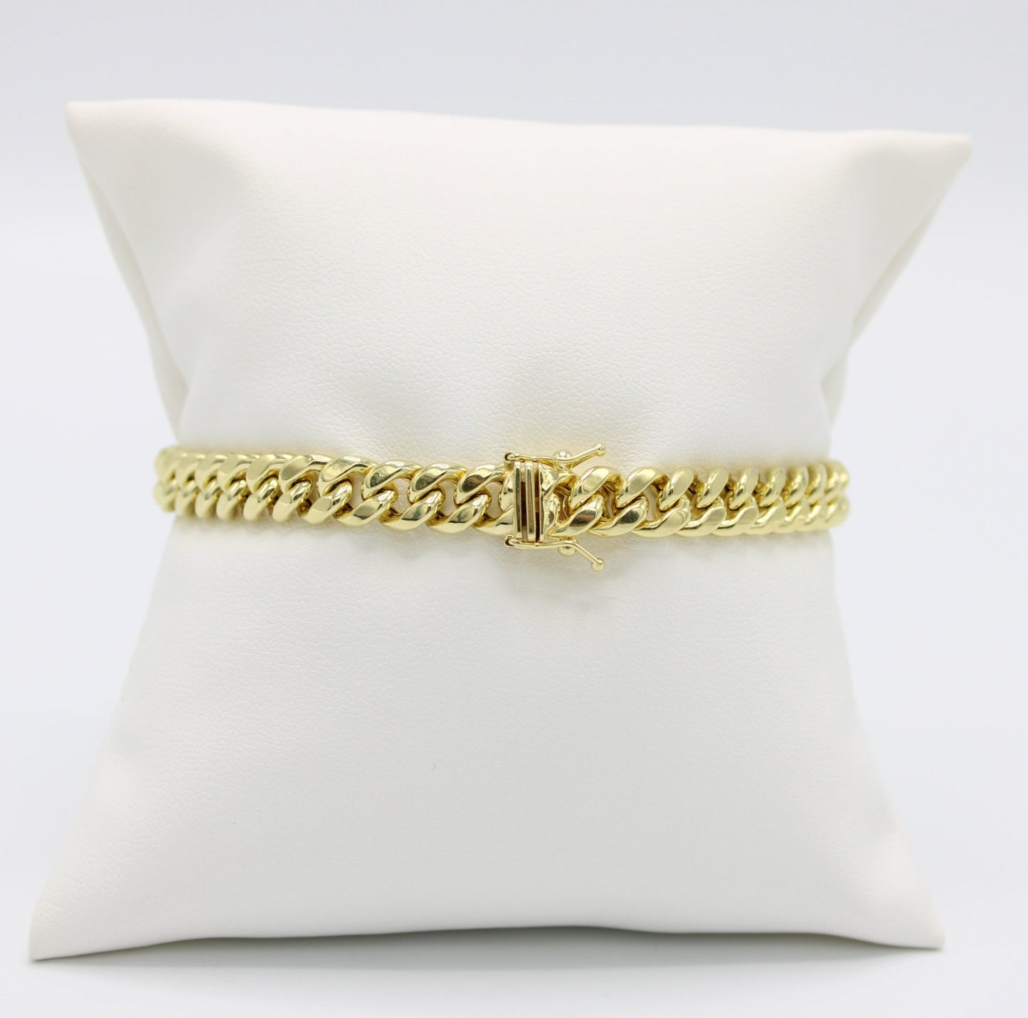 14K Semi-Solid Cuban Bracelet Yellow Gold