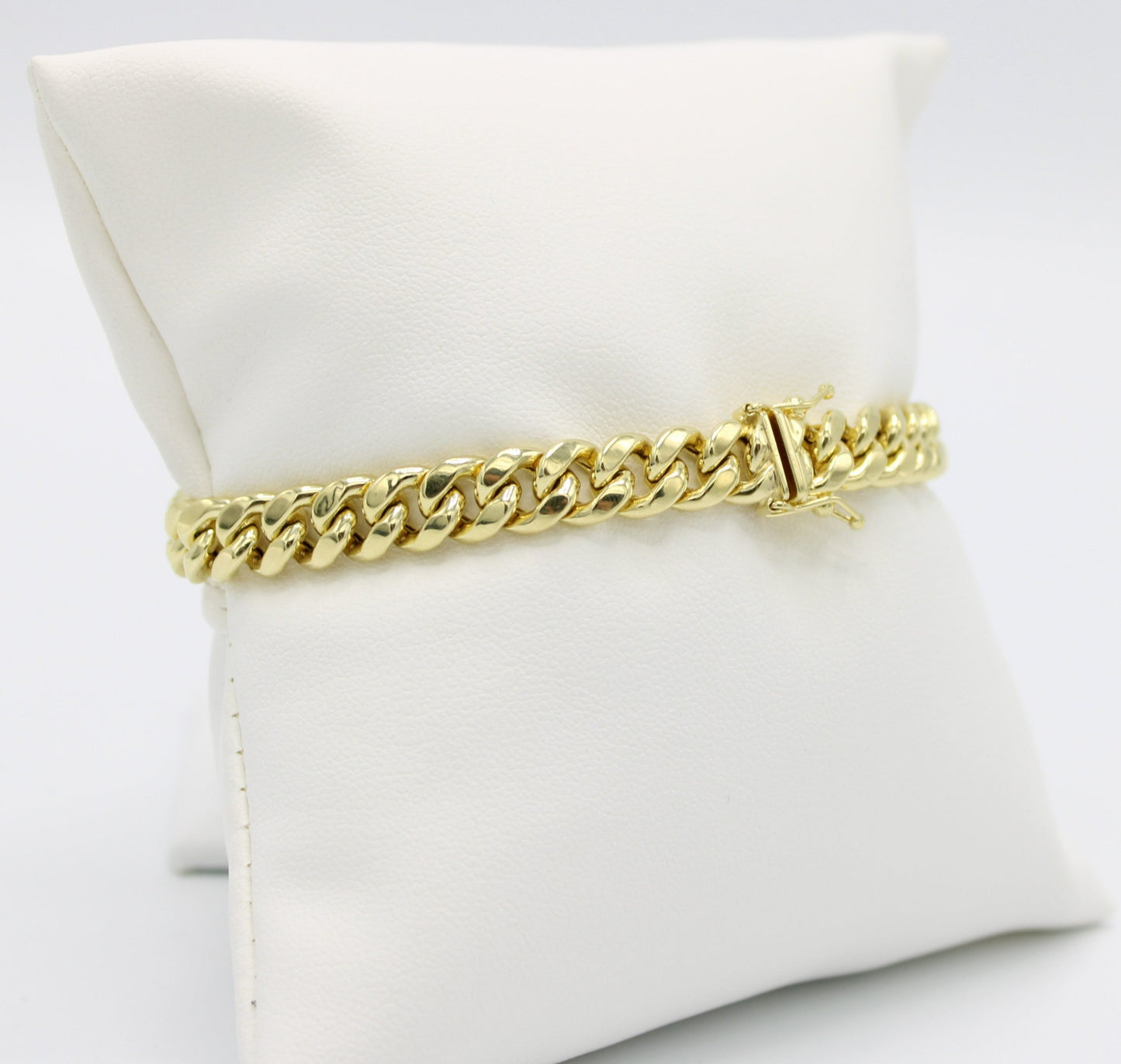 14K Semi-Solid Cuban Bracelet Yellow Gold