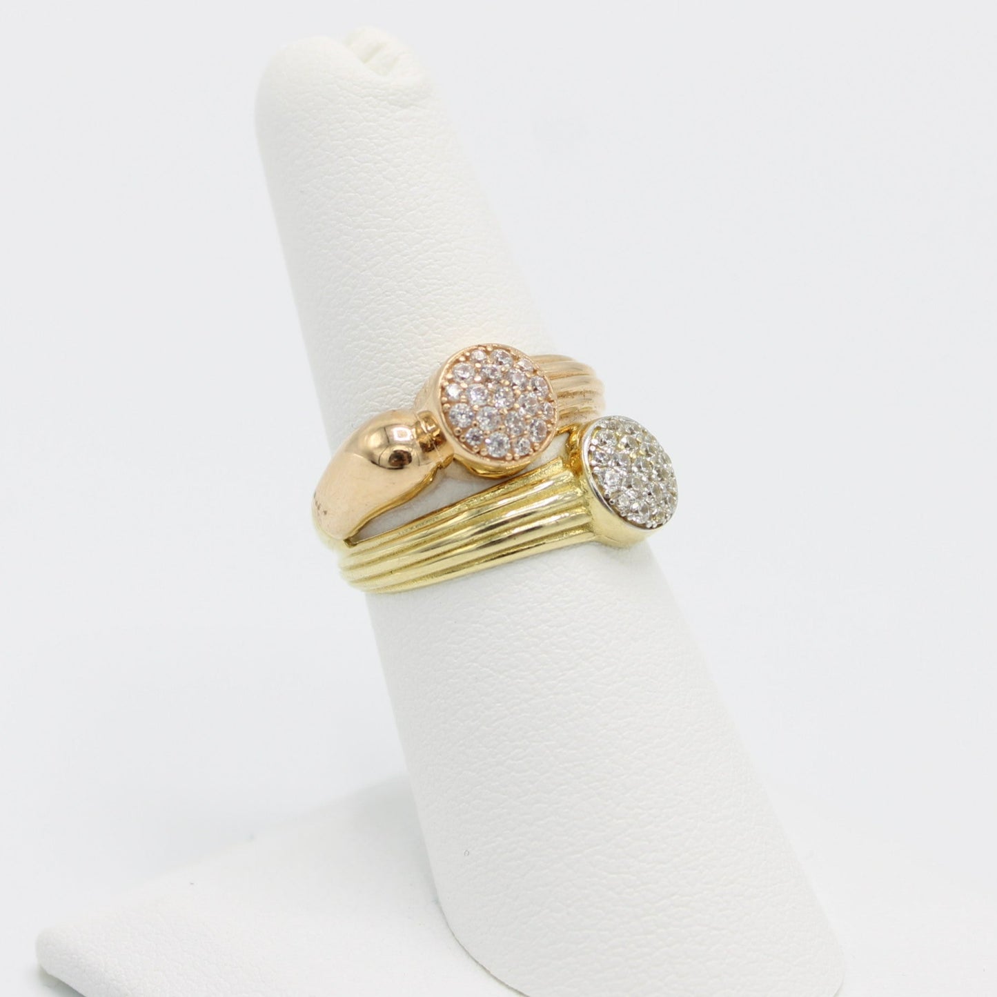 14K Women's Ring Two Tones Gold