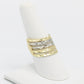 14K Women's Ring Two Tones Gold