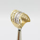 14K Women's Ring Two Tones Gold