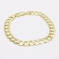 14K Men's Set Cuban Ring and Cuban Bracelet Yellow Gold