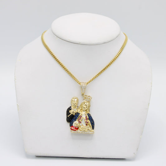 14K Monaco Chain And Bracelet Cz Stones Yellow Gold – Alex Diamond Jewelry