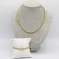 14K Set Miami Cuban Chain with Bracelet Yellow gold