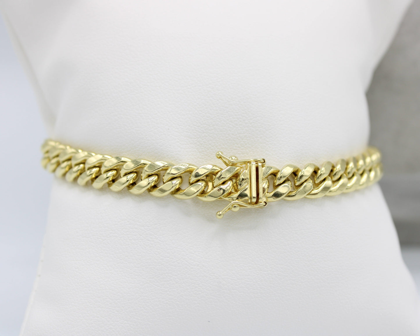 14K Set Miami Cuban Chain with Bracelet Yellow gold