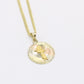 14k Divino Niño Pendant With Semi-Solid Cuban Chain Yellow Gold