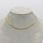 14K Heart XOXO Choker Yellow Gold