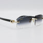 Luxury Cartier Eyewear Black Lenses Yellow Gold