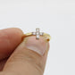 14K Cross Ring Cz Stones Yellow Gold