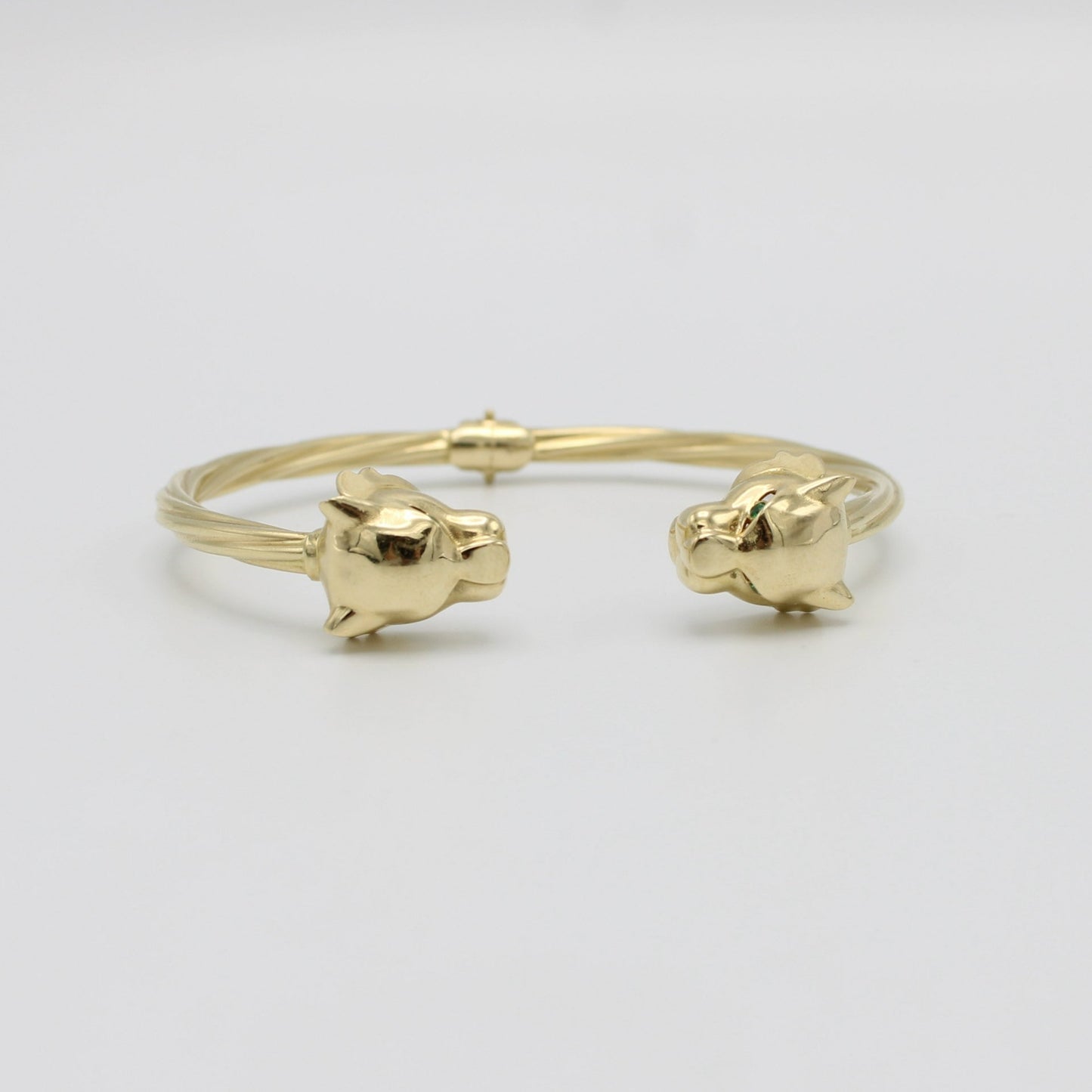 14K Panther Bangle Yellow Gold