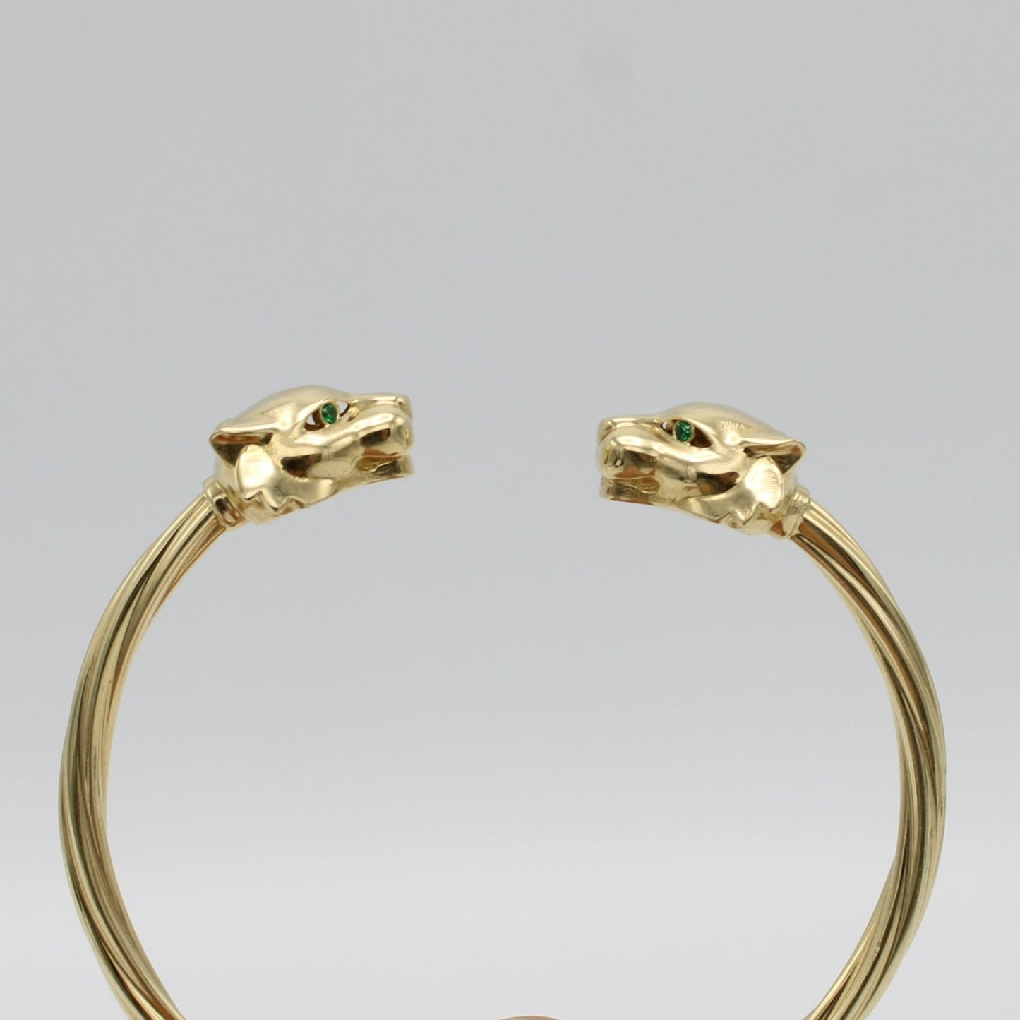 14K Panther Bangle Yellow Gold