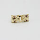 14K Set Panther Bangle And Ring Yellow Gold