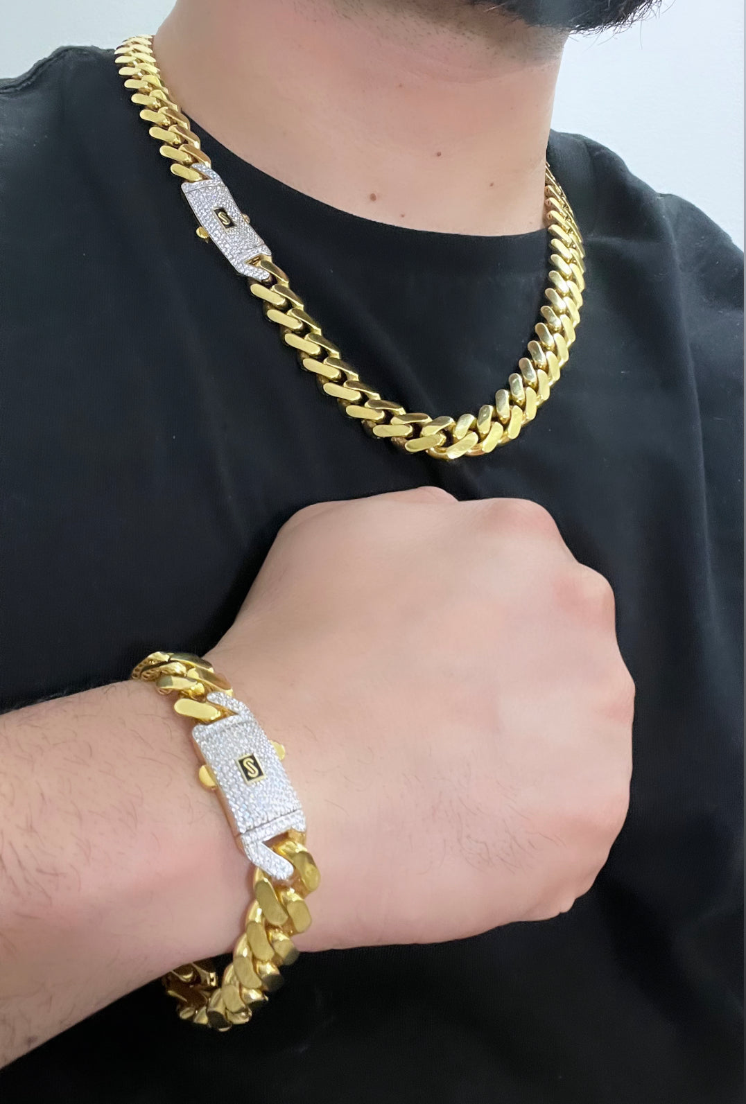 14K Solid Gold Monaco Chain Bracelet 4mm – Gold of America