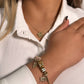 14K Bangle with Charms Yellow Gold