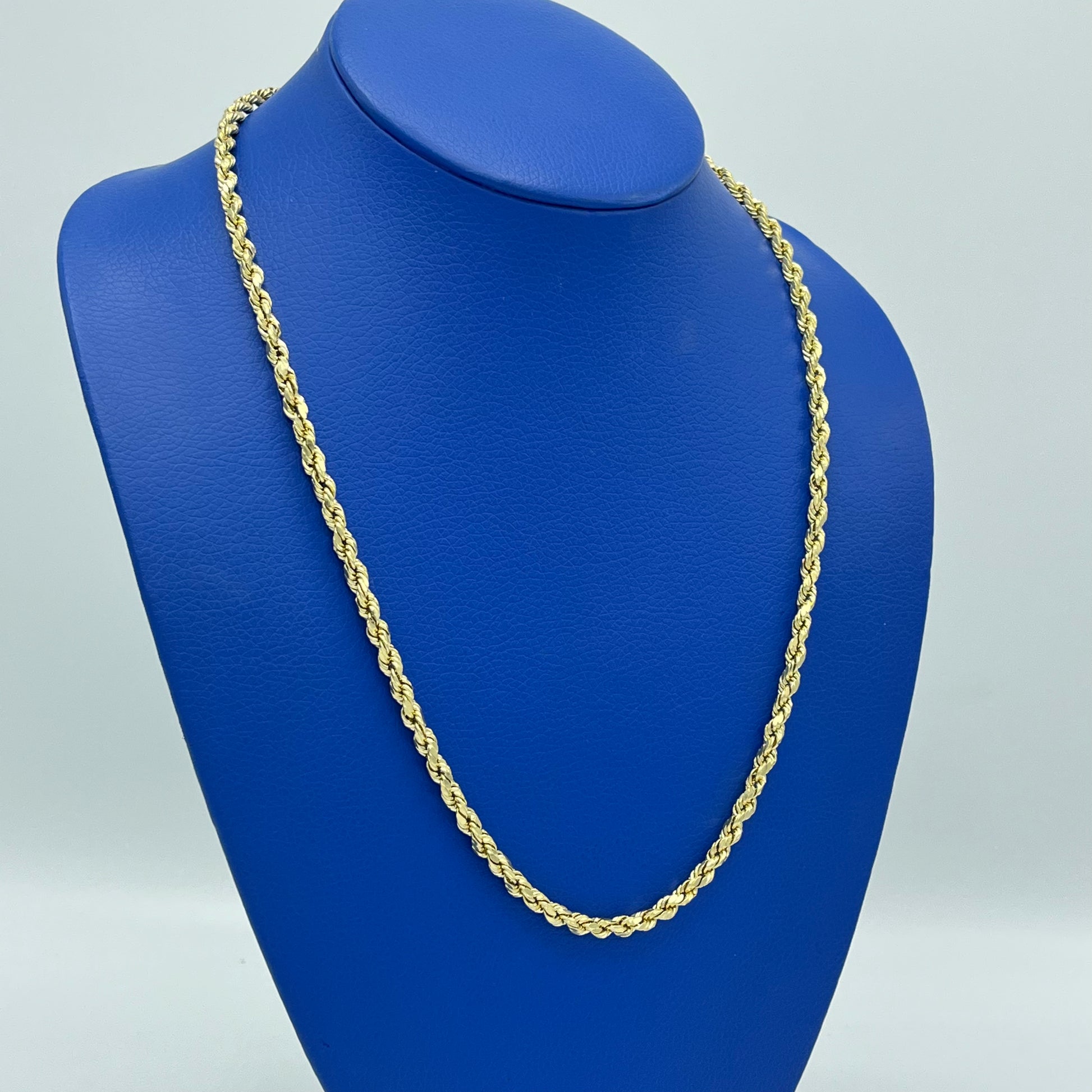 14K Hollow Rope Chain \\ 4.5 mm - 24” \\ – Alex Diamond Jewelry