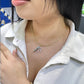 14K VS Diamond Initial Name Pendant With Ice Chain Yellow Gold